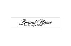 Brand name textile labels Model TL-M106