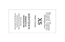 Laundry care textile labels Model TC-M337