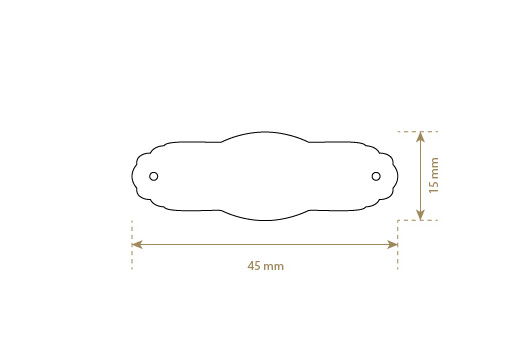 Faux leather label Model EP-M115