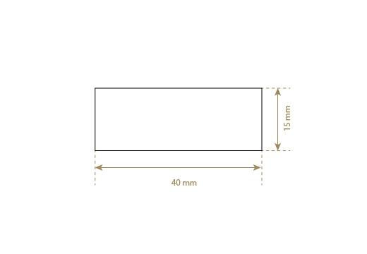 Imitation leather label Model EP-M153