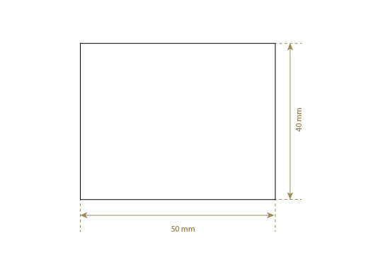 Genuine leather label Model EP-M50