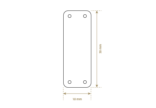 Genuine leather label Model EP-M59