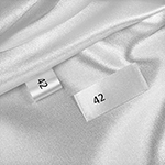 Size label for clothes Model TC-M164