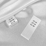 Size label for clothes Model TC-M168