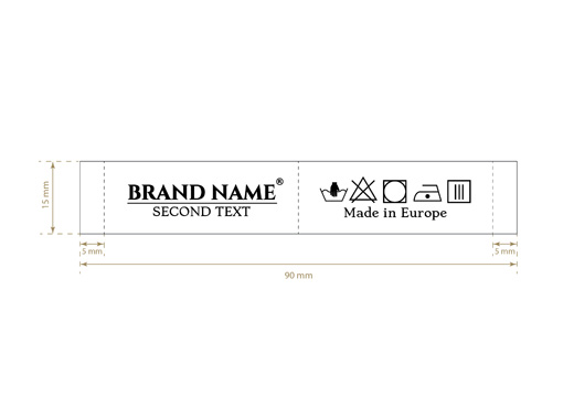 Fabric label Model TL-M20
