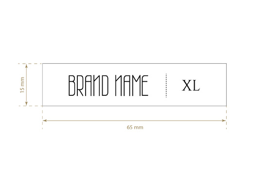 Printed fabric label Whim Style Model TL-M23