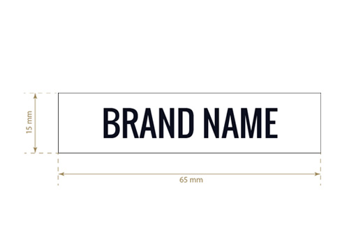 Printed textile label Elegant Style Model TL-M9