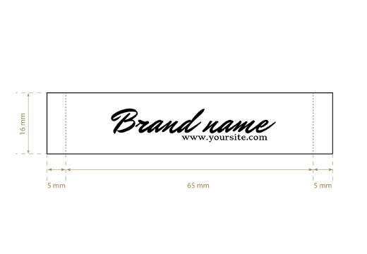 Woven label Plain Style Model WL-M28