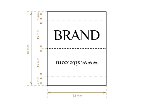 Woven label Whim Style Model WL-M41