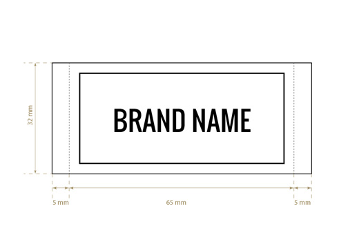 Woven label Eager Style Model WL-M80